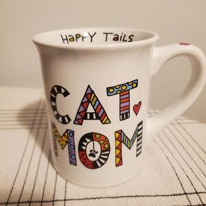 Cat Mom 16oz Porcelain Coffee Mug